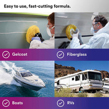 Charger l'image dans la galerie, Liquide de lustrage légèrement décapant pour gelcoat 3M™ Perfect-It™ + cire, 946 ml, 36110E