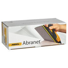Charger l&#39;image dans la galerie, Blister de 10 feuilles abrasives Abranet® 70x198mm velcro maille micro-perforée MIRKA P80 à P240
