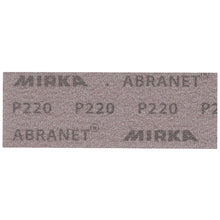 Charger l&#39;image dans la galerie, Blister de 10 feuilles abrasives Abranet® 70x198mm velcro maille micro-perforée MIRKA P80 à P240
