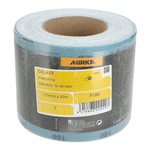 Charger l&#39;image dans la galerie, Rouleau abrasif Galaxy 115mmx20M velcro MIRKA P40 à P400
