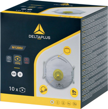 Charger l'image dans la galerie, Boîte de 10 masques antipoussière FFP2 avec valve, DELTA PLUS
