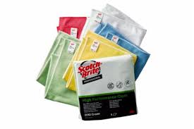5 Chiffons en microfibre Haute Performance 3M Scotch-Brite™ série 2010