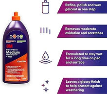 Charger l&#39;image dans la galerie, Traitement décapant pour gelcoat 3M™ Perfect-It™ + cire, 946 ml, 36106E
