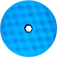 Mousse de lustrage ultra fin 3M™ Perfect-It™, sytème Quick Connect double face, Bleu, alvéolée, 150 mm, 50880