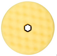 Tampon de lustrage en mousse 3M™ Perfect-It™, système Quick Connect double face, Jaune, alvéolée, 150 mm, 50879